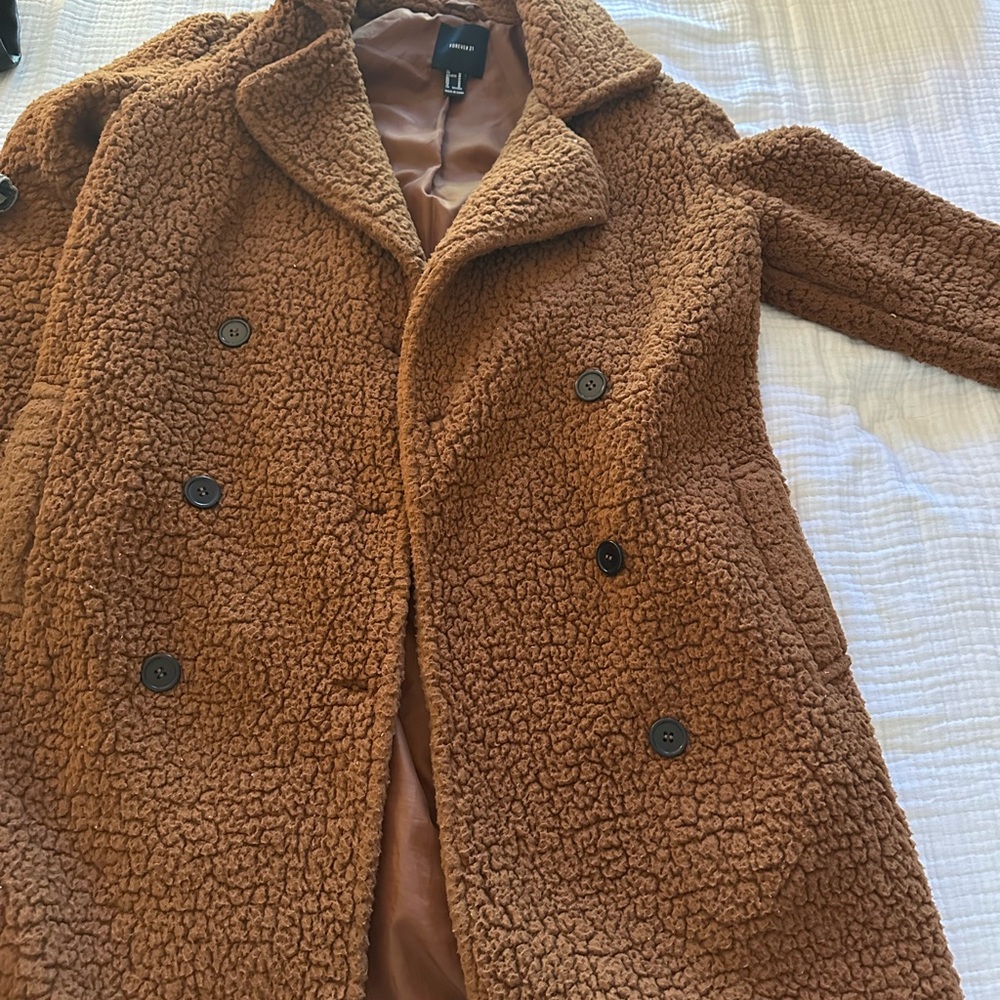 Forever 21 Tan Teddy Jacket